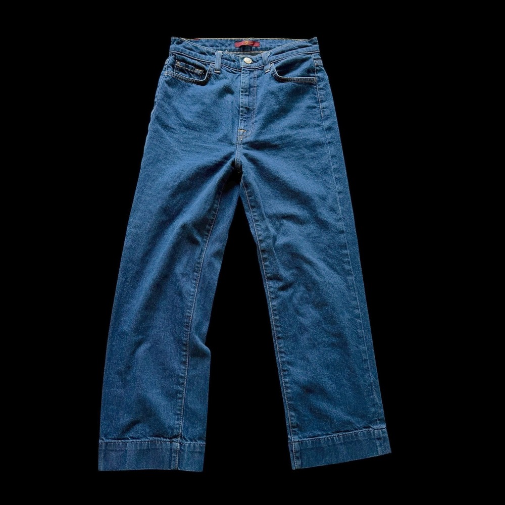 7 For All Mankind High Rise Wide Leg Blue Jeans AU8655275 Size 27